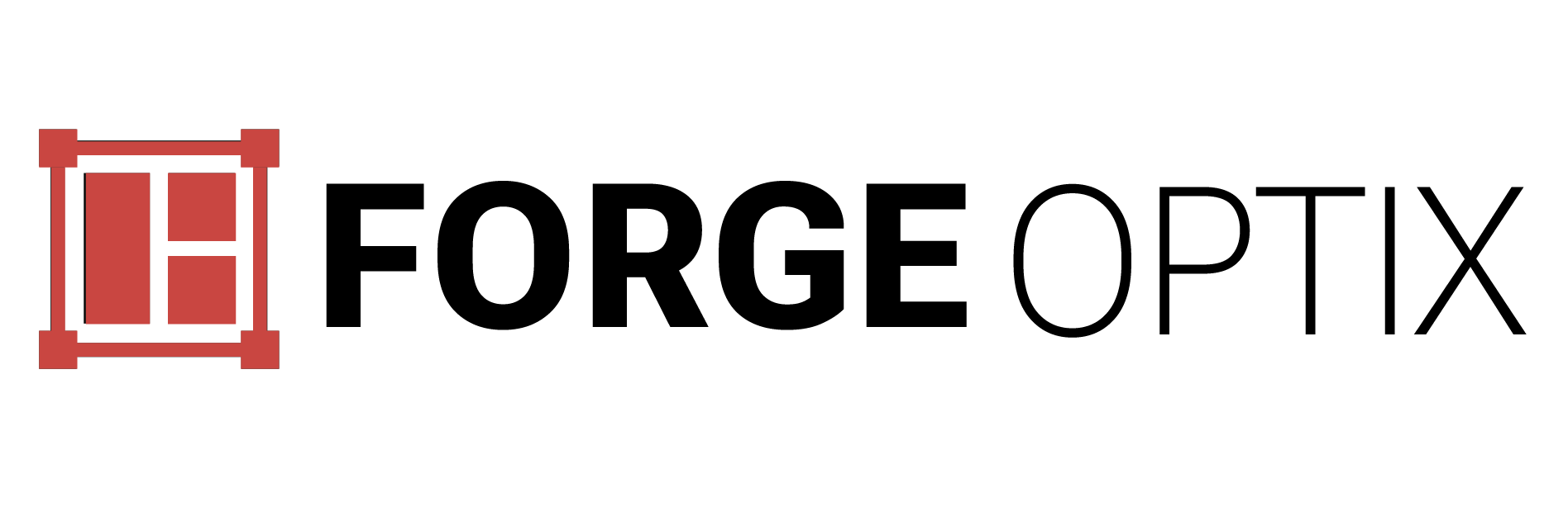 A logo of a web design and development company called Forge Optix
