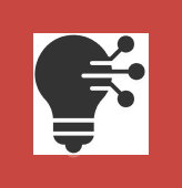 An icon of a lightbulb with circuit board circles